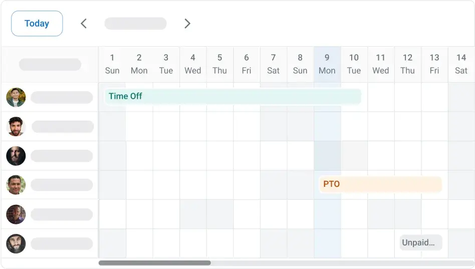 time off calendar